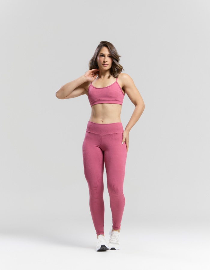Conjunto jacquard top alça fina regulável 