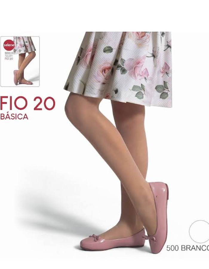 MEIA CALÇA INFANTIL BASICA SELENE FIO 20