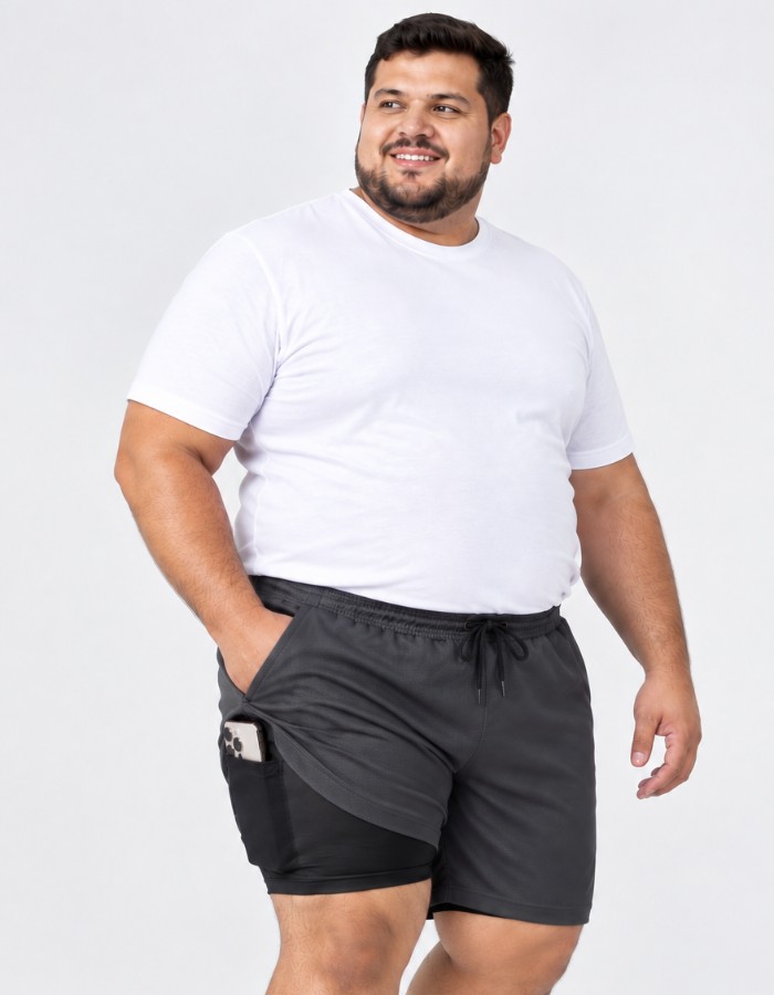 Short Dry-Fit Plus Size (COM COMPRESSÃO)