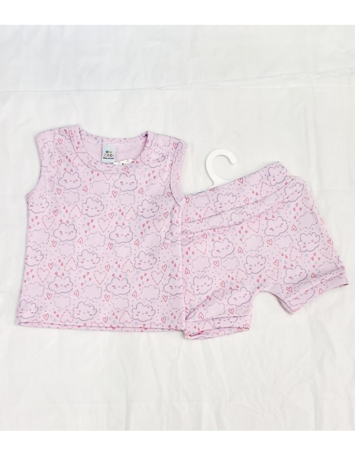 CONJUTO SUEDINE CAMISETA E SHORT LICO LICA