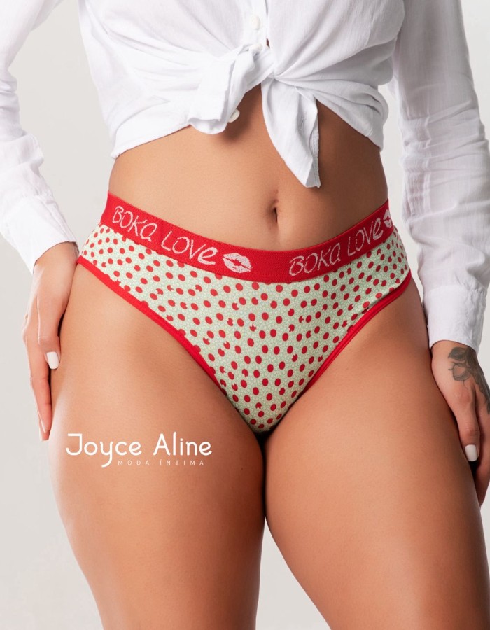 CALCINHA BOKA LOVE  MICROFIBRA ESTAMPADA