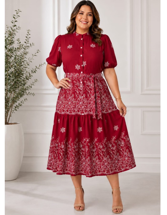 VESTIDO BORDADO