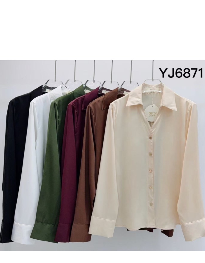 blusa social cetim