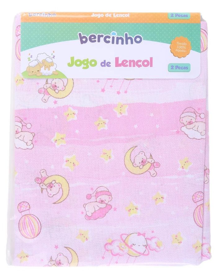 Jogo de Lençol padrão 2 pçs Bercinho