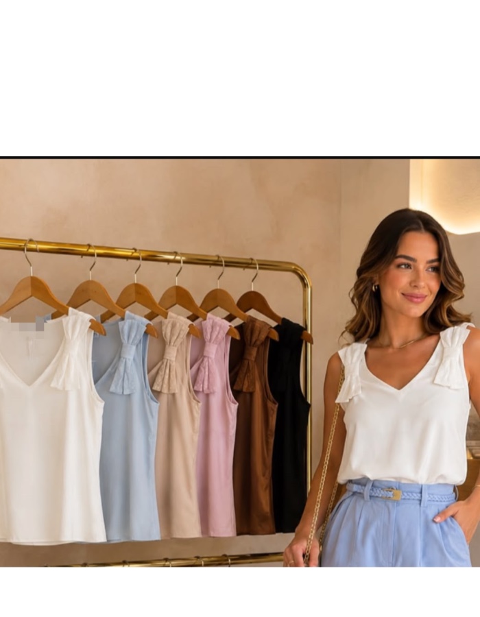 Blusa laço 
