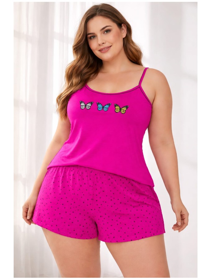 Babydoll Alça Fina Plus Size 
