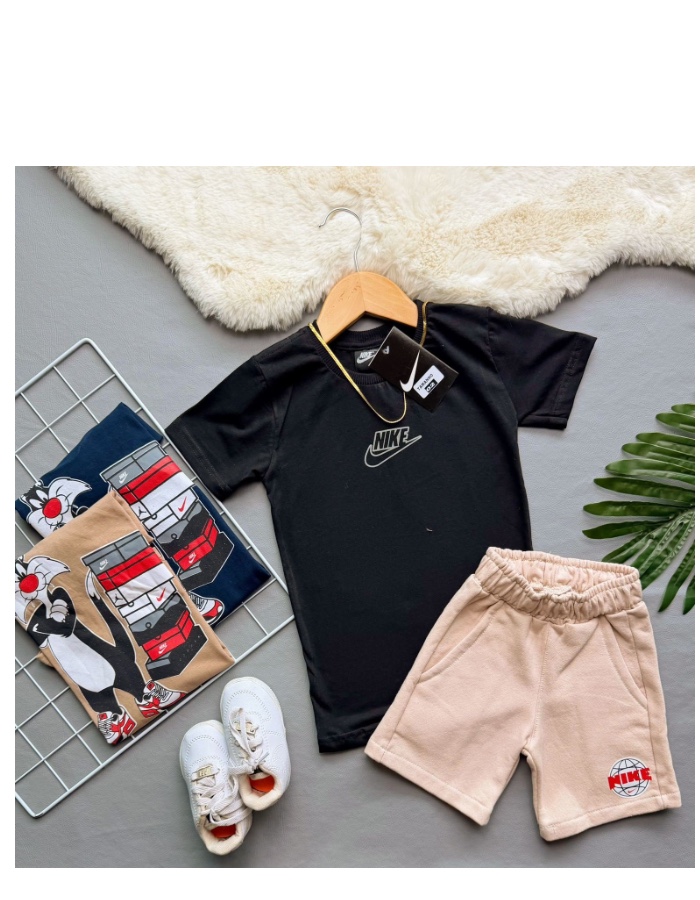 Conjunto moleton com blusa algodão marca Nike 
