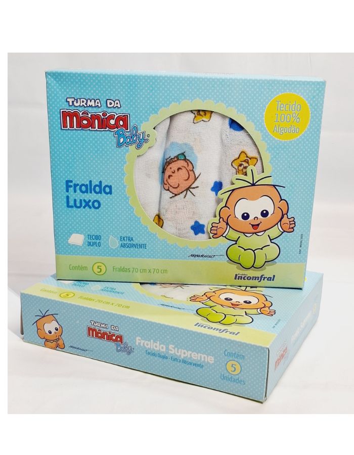 Fralda turma da Mônica luxo