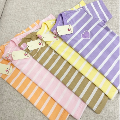 T-SHIRT OVERSIZE LISTRA CORAÇÃO MENINA
