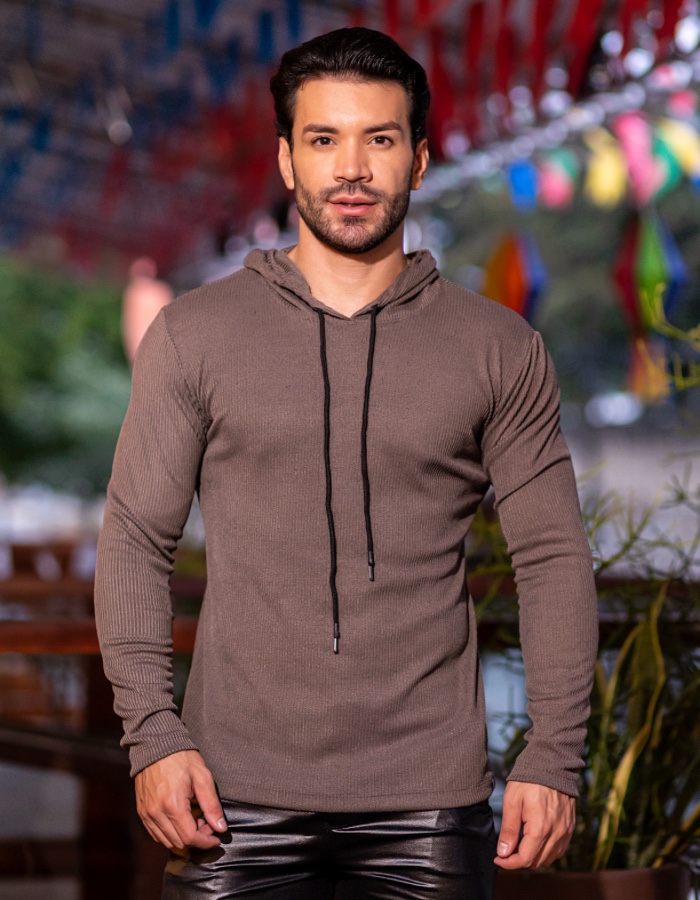 Camisa Manga longa Capuz Premium Mescla