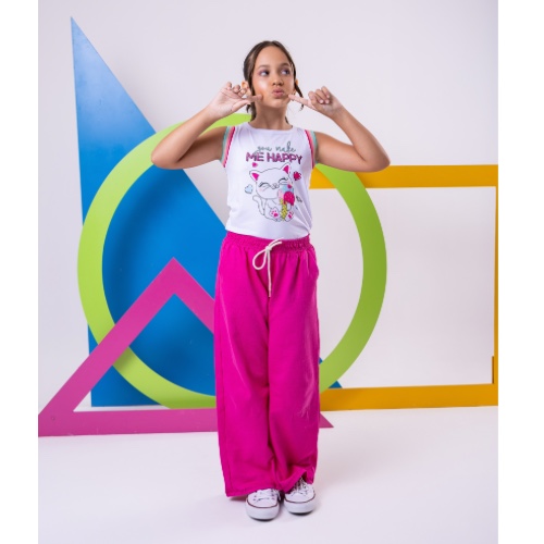 Calça Longa ( CORES: AMARELO E LILÁS )