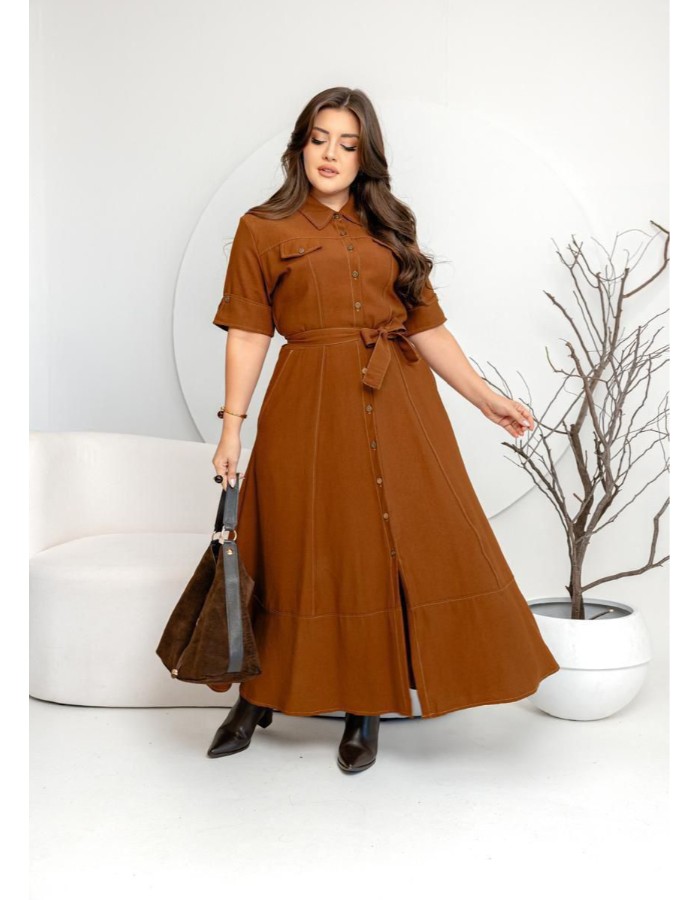 VESTIDO CHEMISE LONGUETE