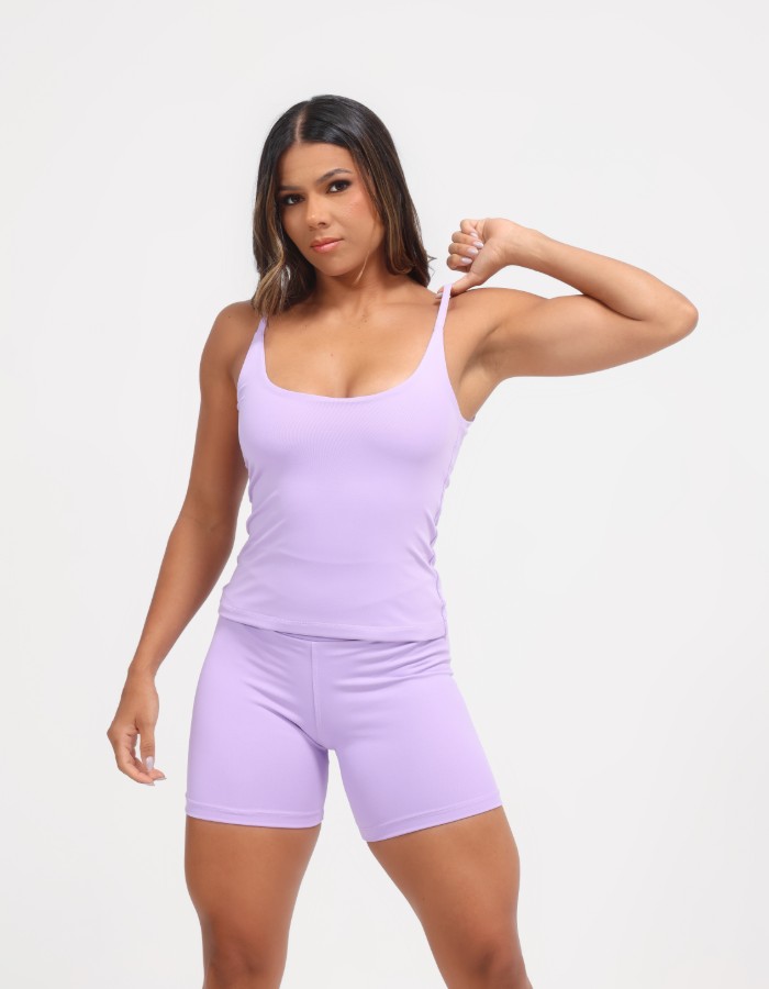 conj. de short e regata bolso 