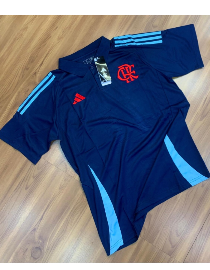 CAMISETA FLAMENGO POLO AZUL 