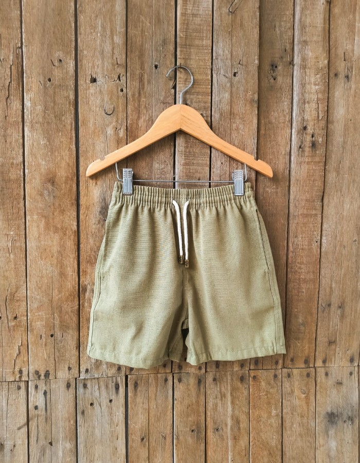 SHORT MAURICINHO LINHO VERDE OLIVA