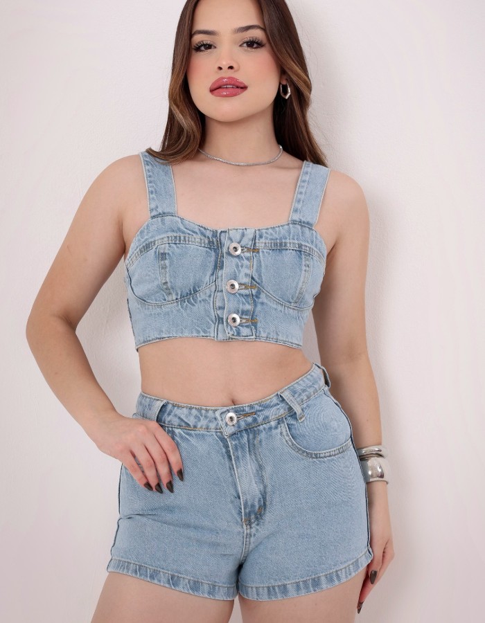 SHORT JEANS DESGRADEADO