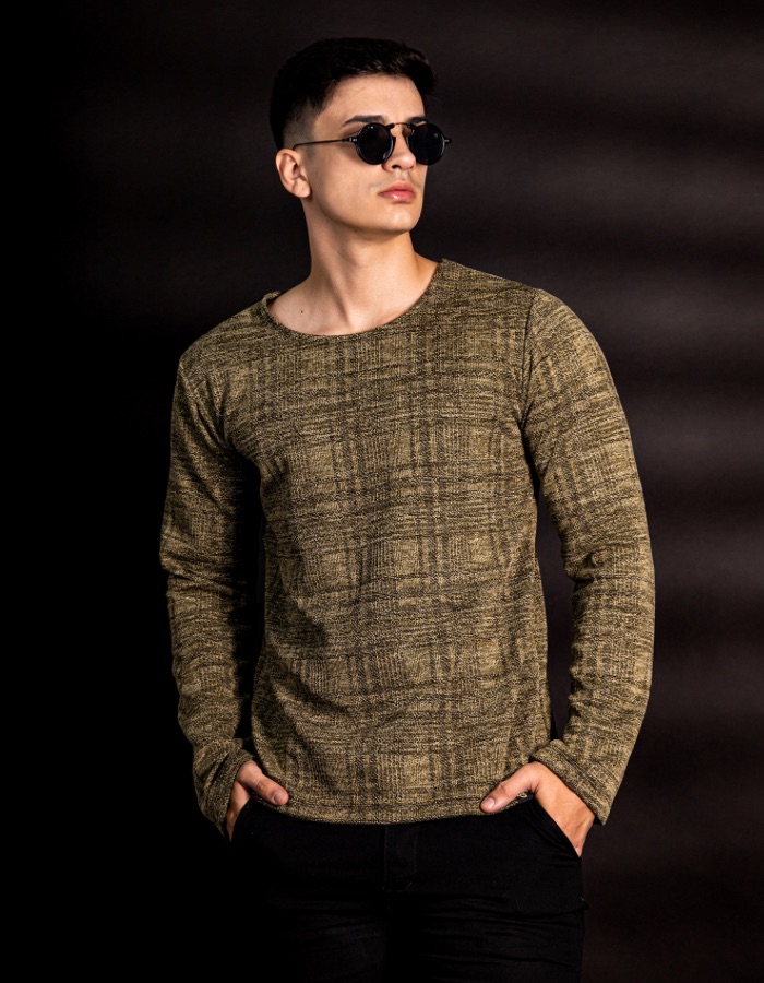  Camisa Manga longa Tweed Stretch 