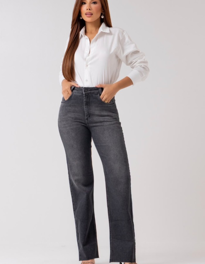 CALÇA  WIDE LEG  COM LYCRA PREMIUM