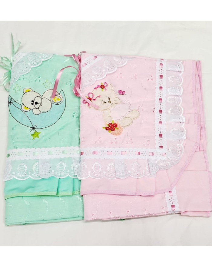 MANTA CAMBRAIA BORDADA DRICCAS BABY