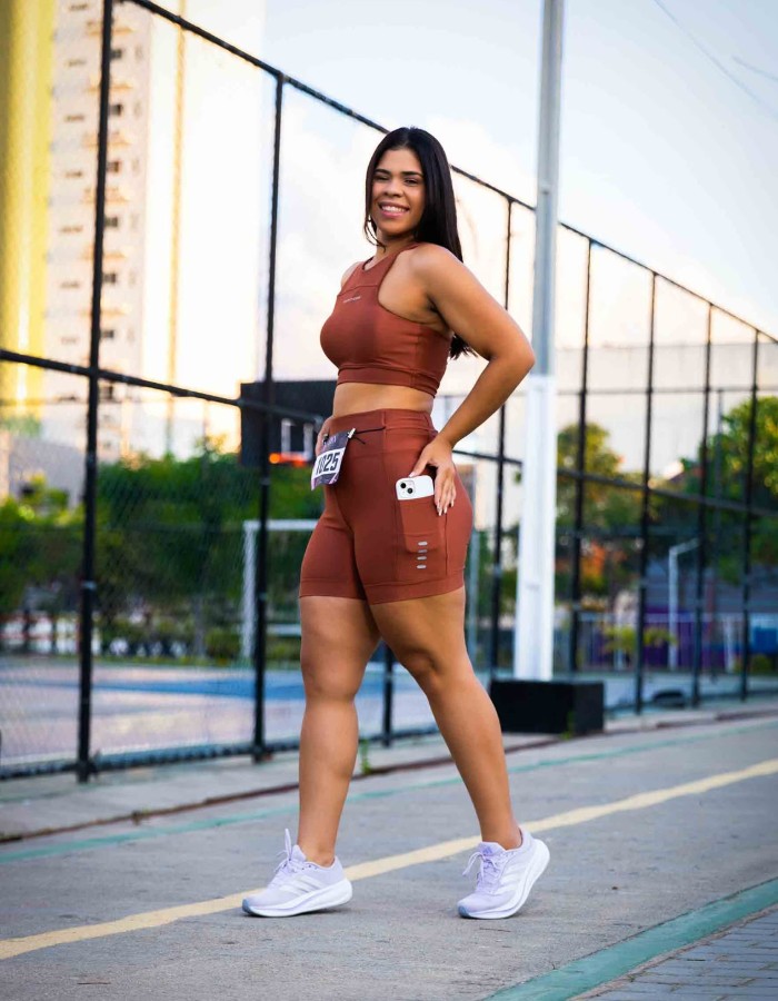 CONJUNTO DE CORRIDA POLIAMIDA CANELADO