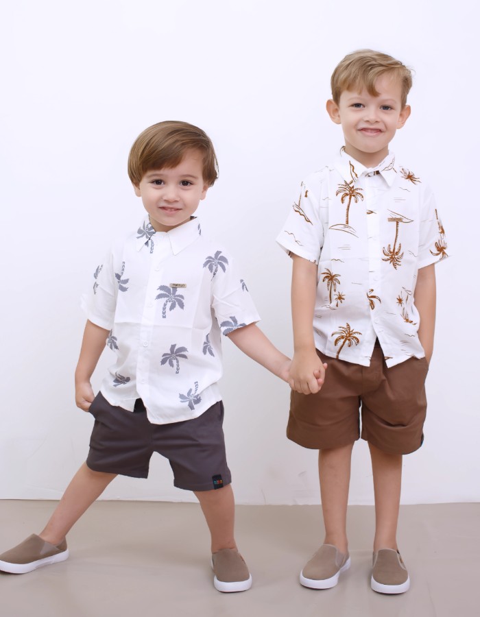Camisa floral 1 ao 10 anos