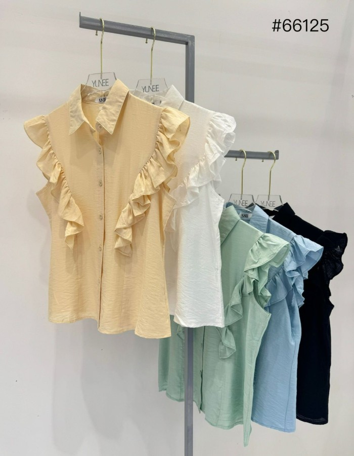BLUSA CREPE IMPORTADA BABADO