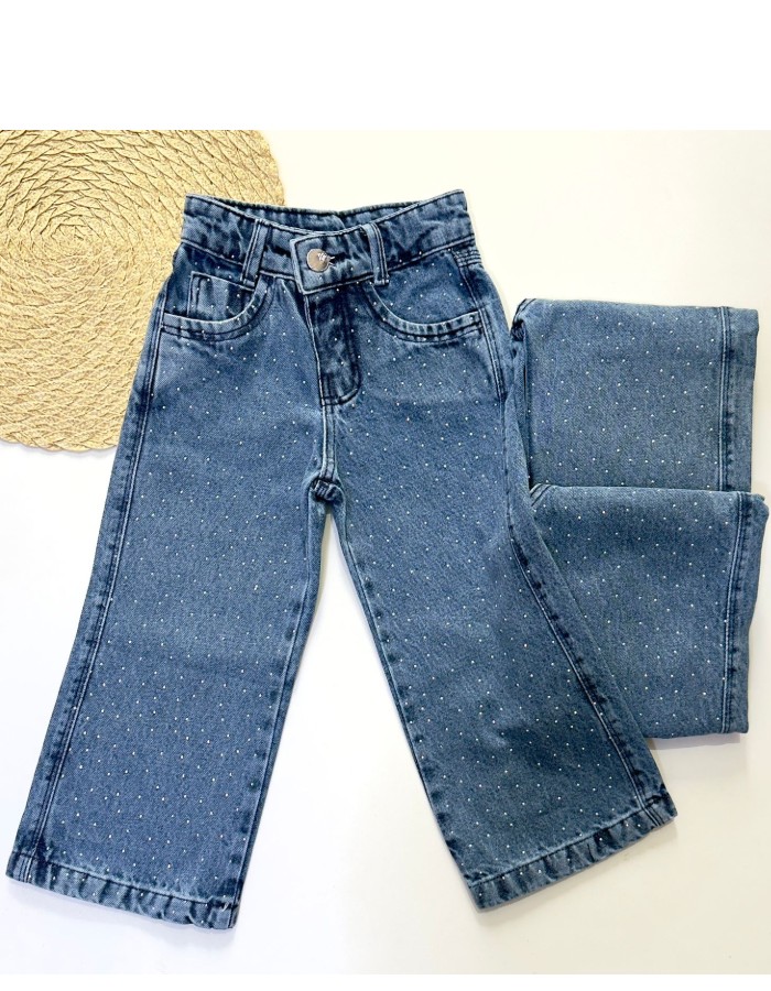 Calça Wide Leg Cristal