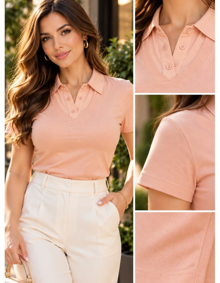 GOLA POLO ALGODÃO C/ ELASTANO