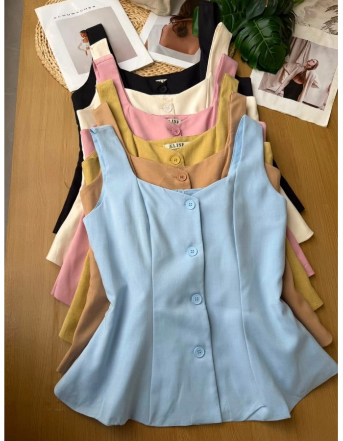 Blusa Regata Alfaiataria