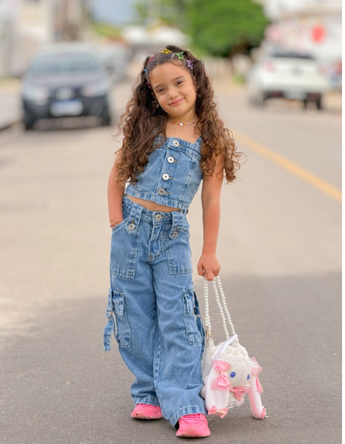 CONJUNTO CARGO JEANS INFANTIL