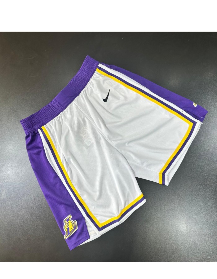 Bermuda NBA LAKERS BRANCA COM ROXA