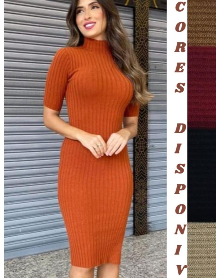 VESTIDO  GOLA ALTA