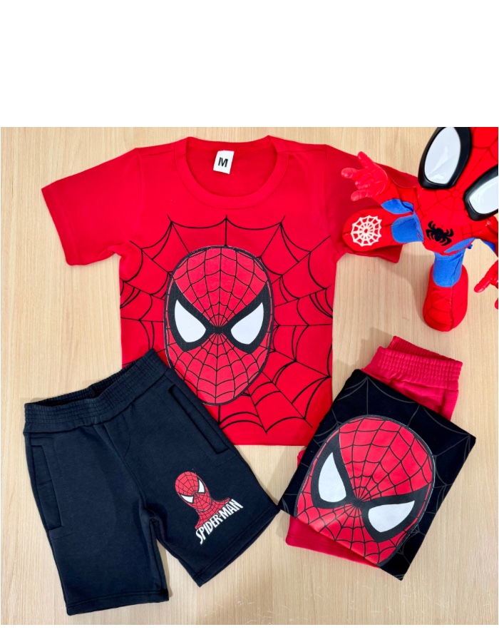 Conjunto homem aranha em moleton 