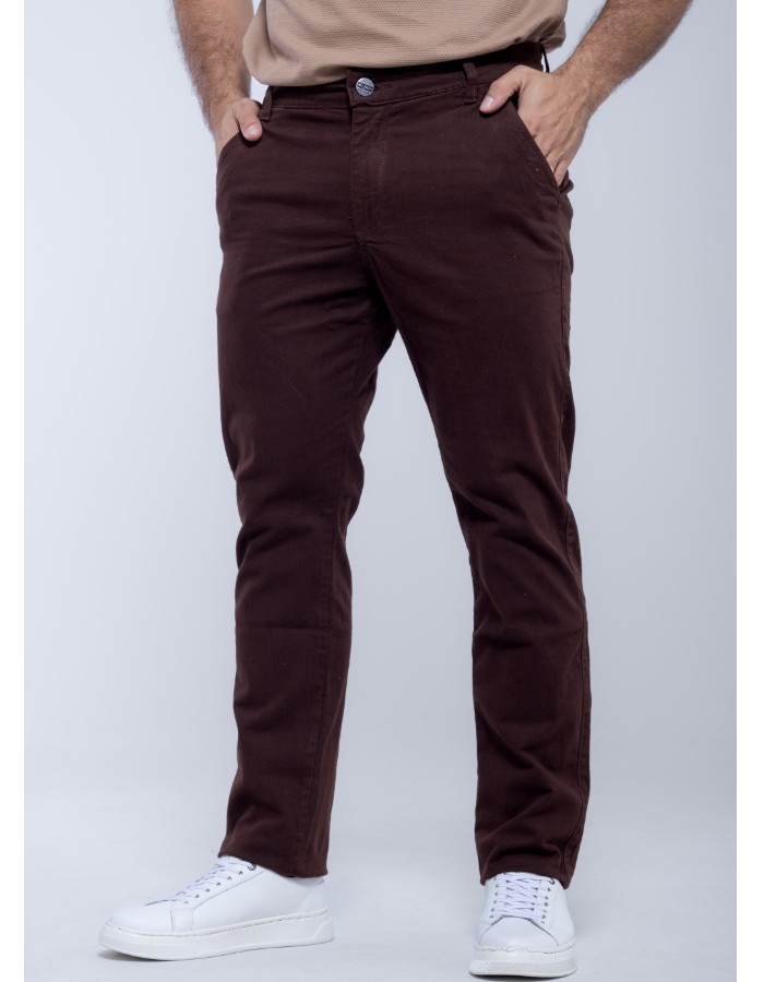 Calça Masc esporte fino Premium Marrom