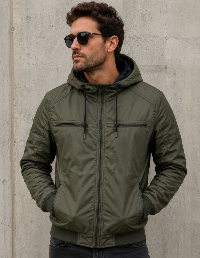 JAQUETA MASCULINA C/CAPUZ