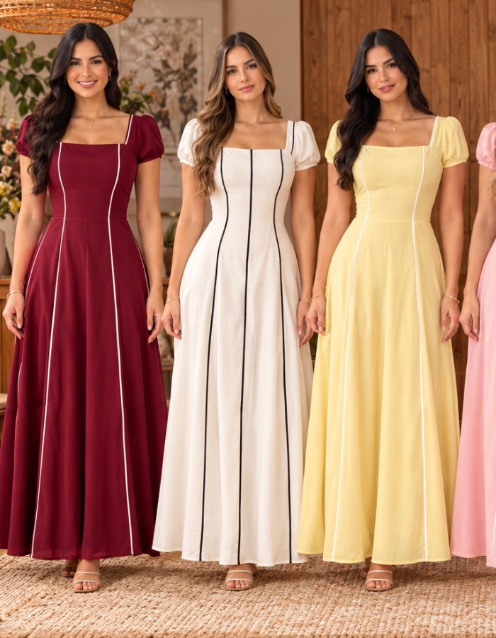 A Vestido Listras 