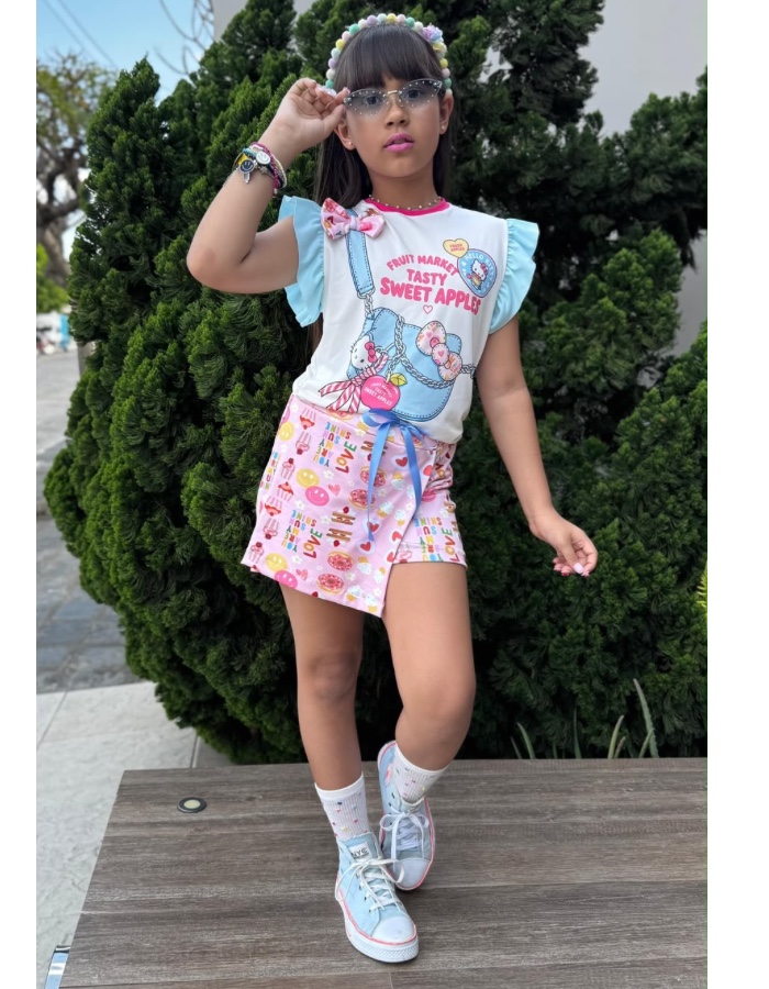 Conjunto manga hello sweet 