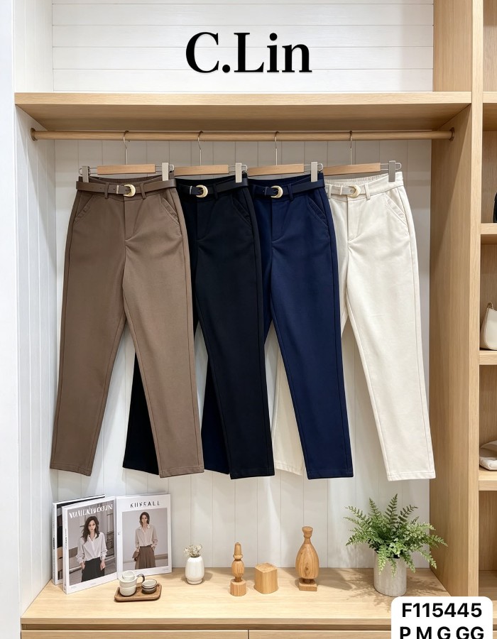 CALÇA RETA TECIDO ALFAIATARIA PREMIUM