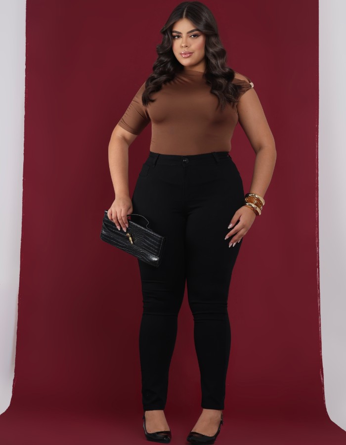 CALÇA SKINNY PLUS SIZE