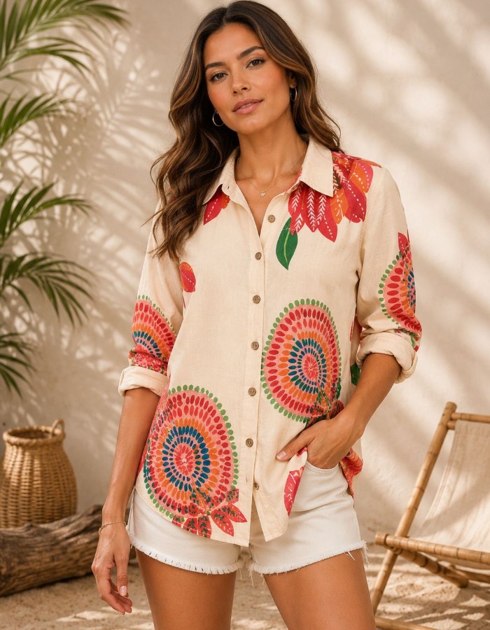 CHEMISE ESTAMPADA