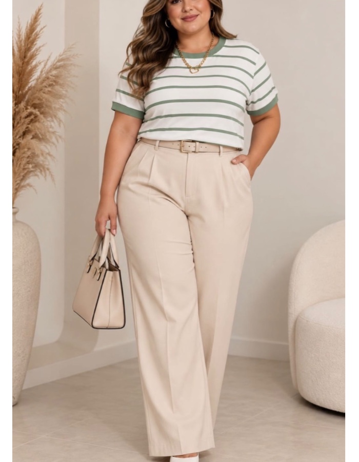 Blusa listra  com punho