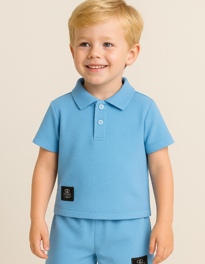 Conjunto Polo Menino algodão