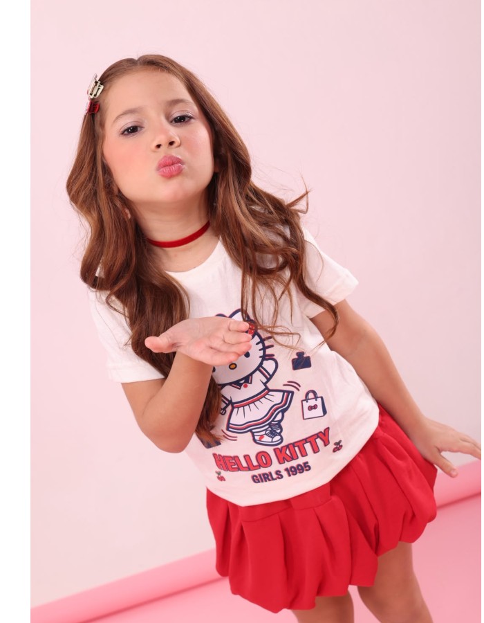 Conjunto Balonê Hello kitty 