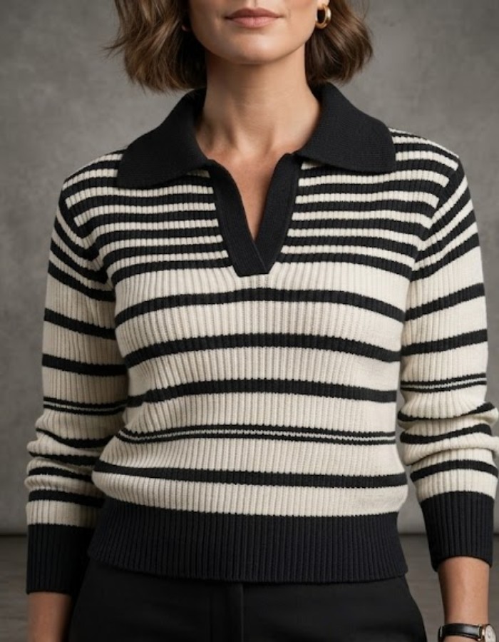 Blusa lā listrada 