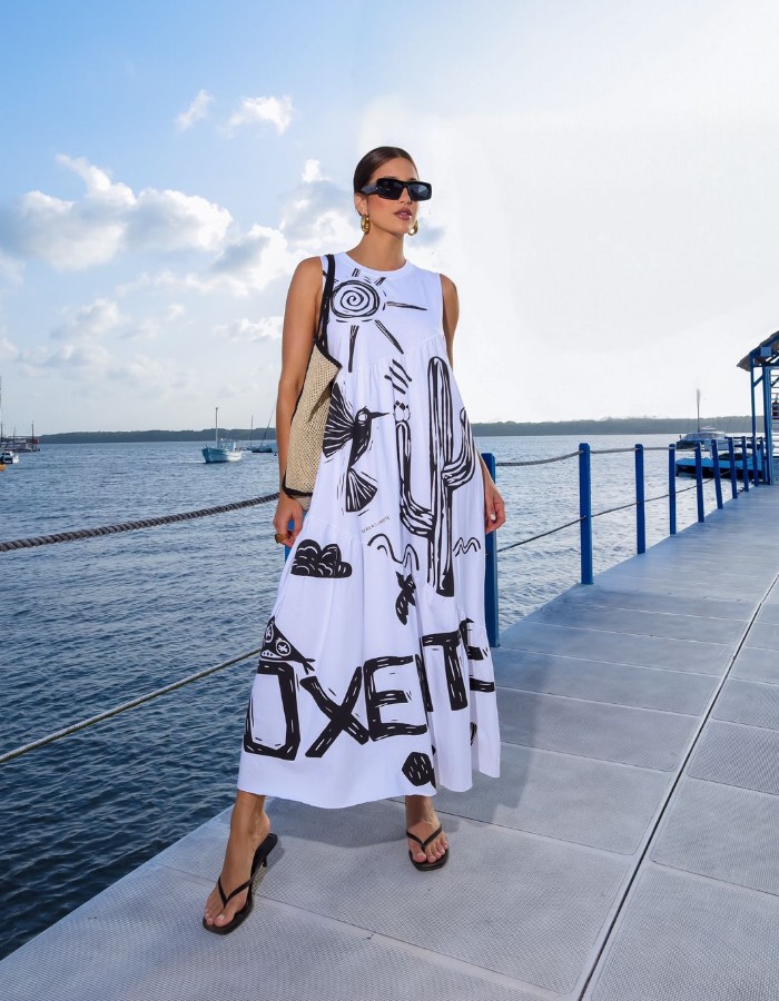 VESTIDO ESTAMPADO OXENTE