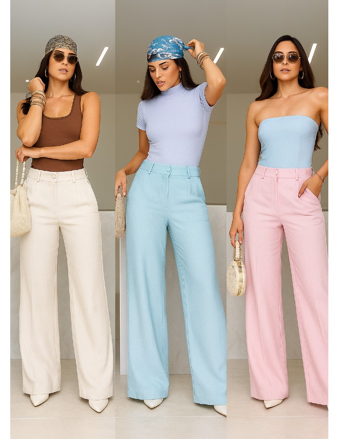 CALÇA PANTALONA MARANTE S/CINTO
