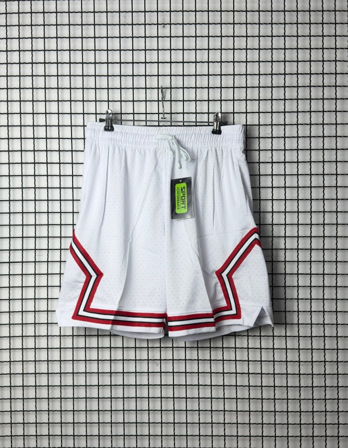 BERMUDA - BASQUETEIRA - BRANCO E VERMELHO