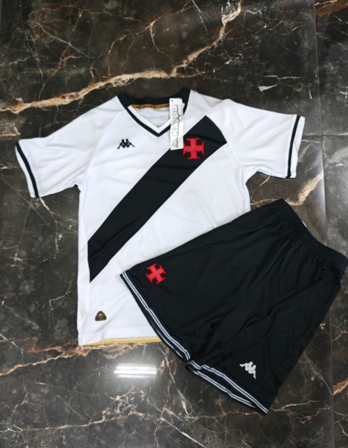 Conjunto infantil Vasco branco 
