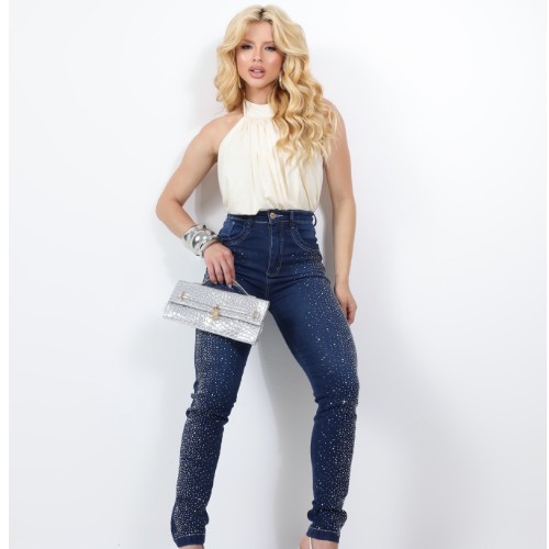 CALÇA SKINNY ULTRAPOWER COM BRILHO SLIM