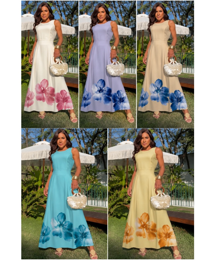 Vestido Longo Malva
